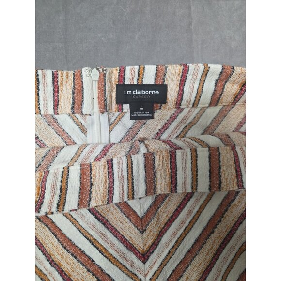 Liz Claiborne Multicolor A-Line Skirt. SIZE 10. HL14 - Picture 2 of 3